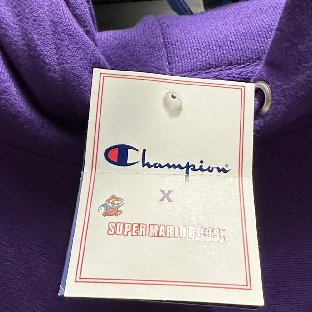 Champion Purple Graphic Men's Sweater - Picture 2 of 4